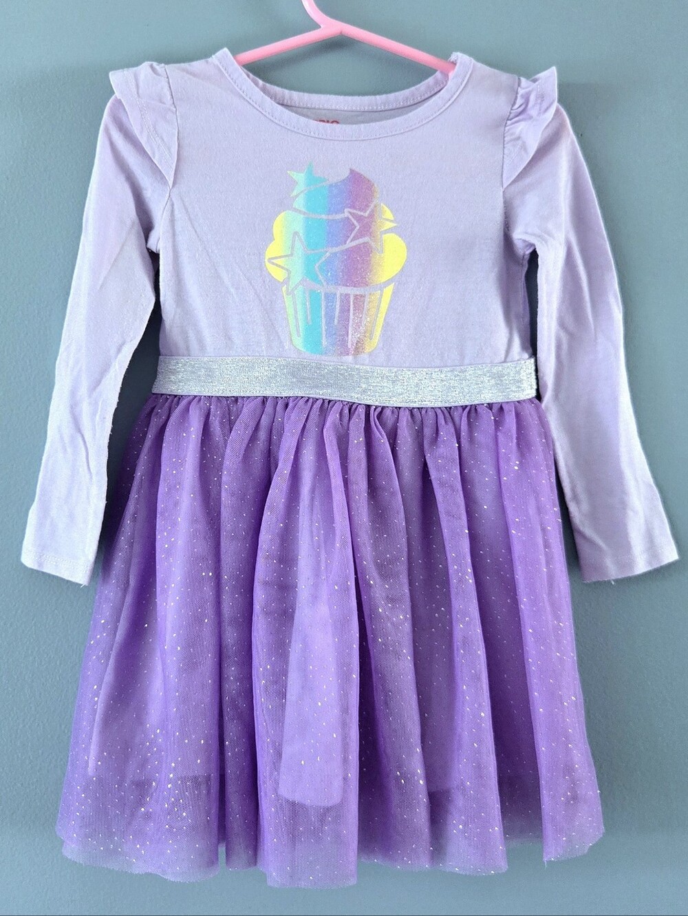 Purple & Glitter Birthday Party Dress - 2T